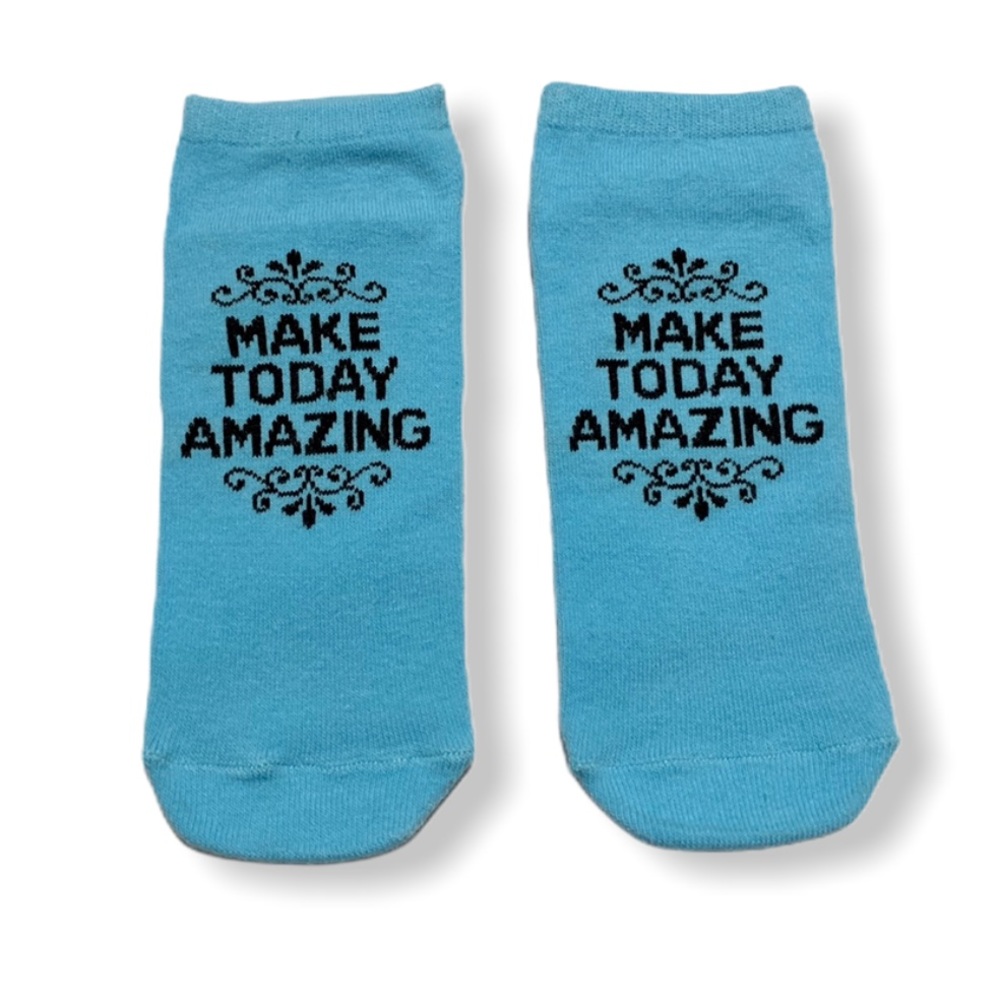❣️3/$15❣️ “MAKE TODAY AMAZING” Ankle Socks